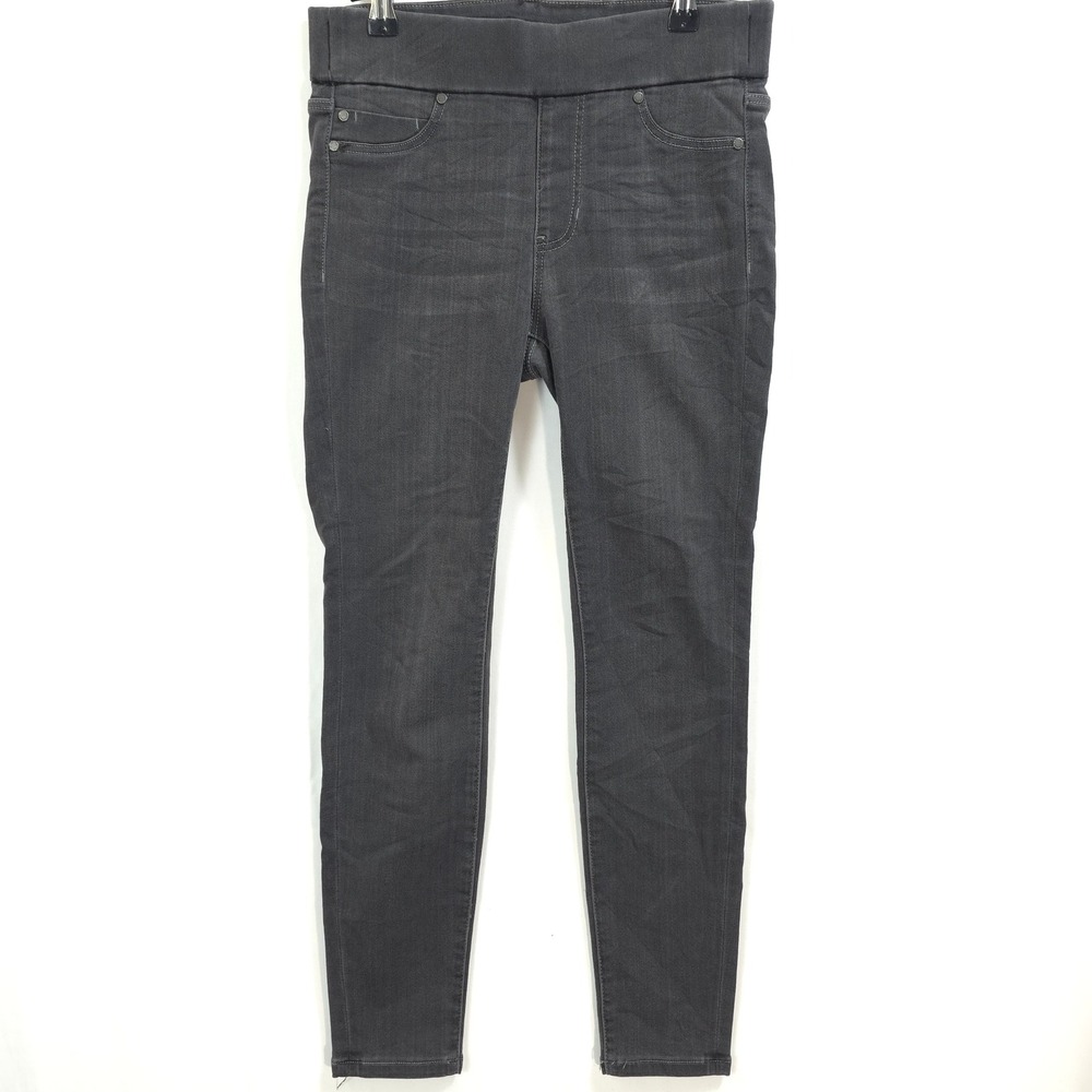 Liverpool Skinny Pull On Jeans Faded Black Women‎ 2P Petite Minimalist